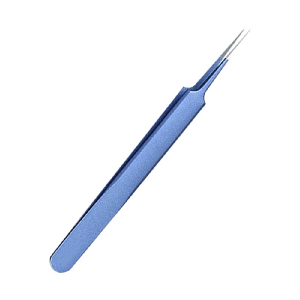 GJ5891B01 Blue Pink 1PC Acne Comedo Stainless Steel Needle Professional Comedone Blackhead Remover Tweezer For Face Skin Care Tool - Color: GJ5891B01