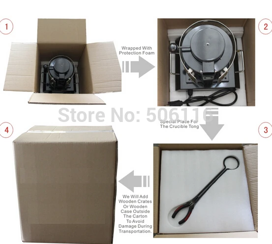 3 кг плавильная печь для расплава лома серебра и золота бесплатная доставка MF 3000