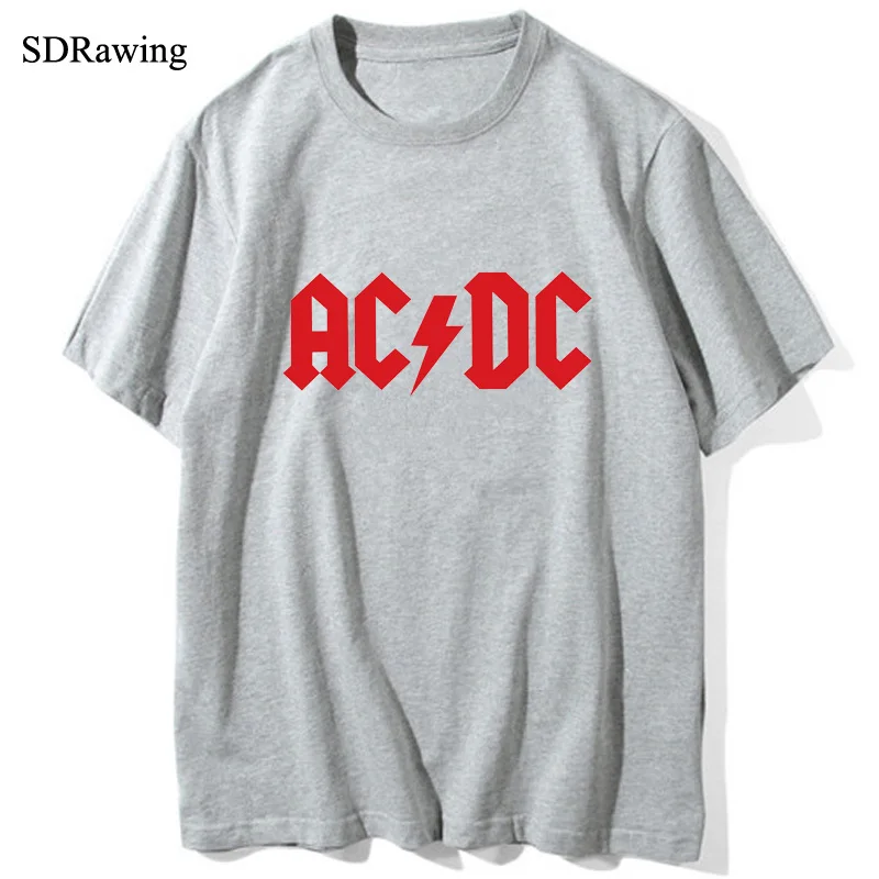 SDRawing AC DC Bell с принтом черепа футболки коротким рукавом женская футболка летние