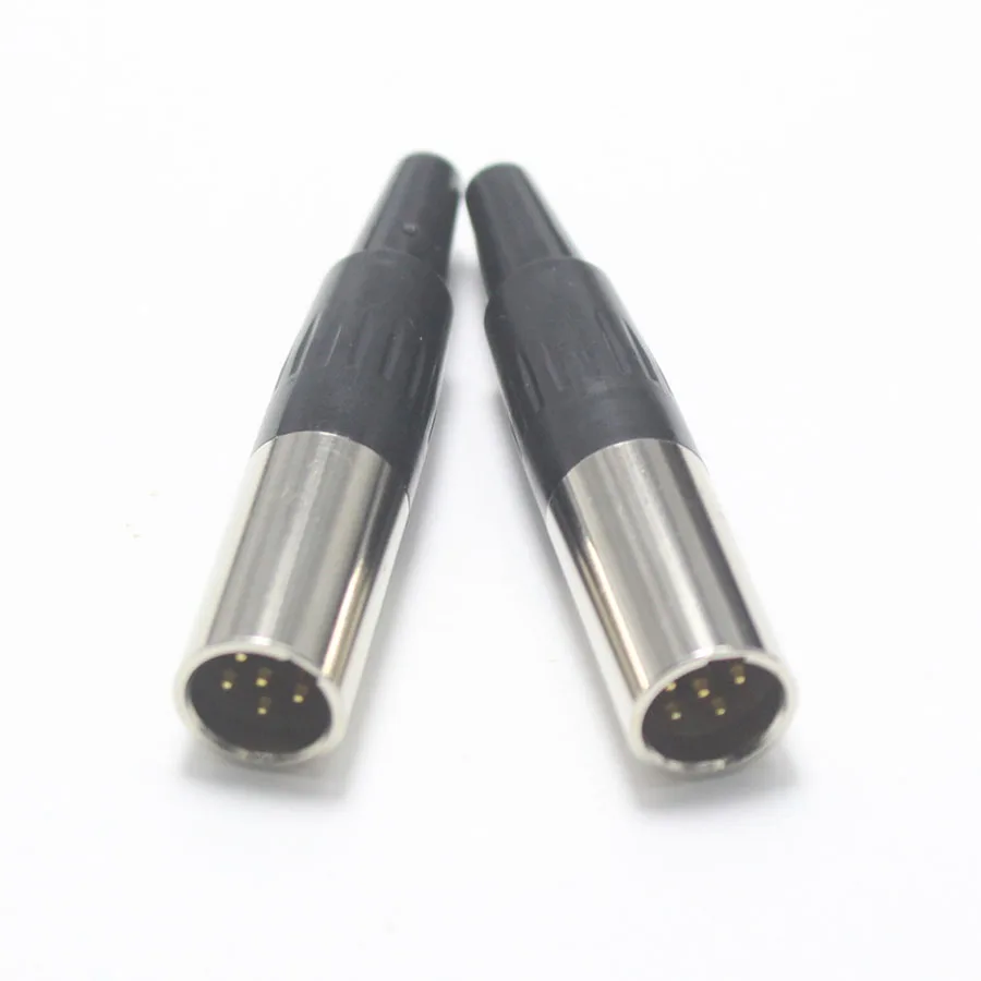 EClyxun 1 шт. Mini XLR 3 4 5 6 Pin штекер маленький Аудио Микрофон Разъем для MIC пайки