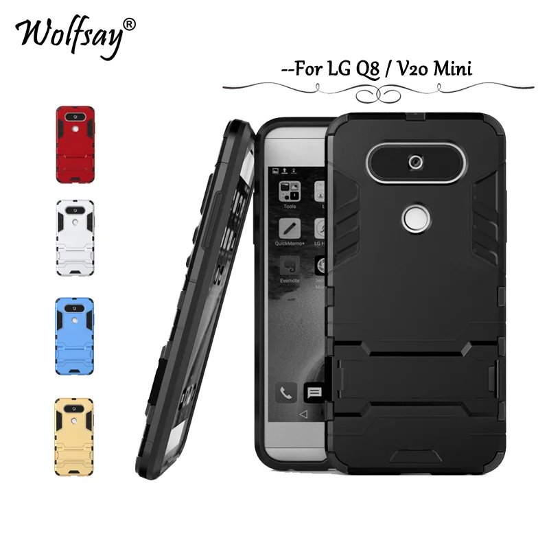 Чехол wolfsay для LG Q8 тонкий резиновый чехол-броня робота чехол телефона V20