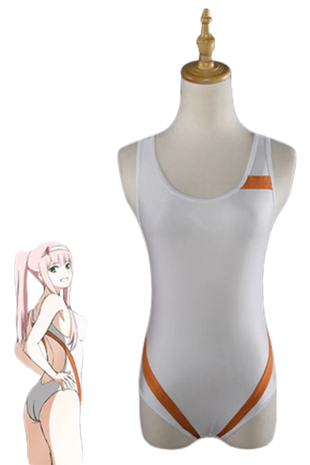 Женский костюм для косплея DARLING in the FRANXX Zero из двух частей: 002 карнавальный на