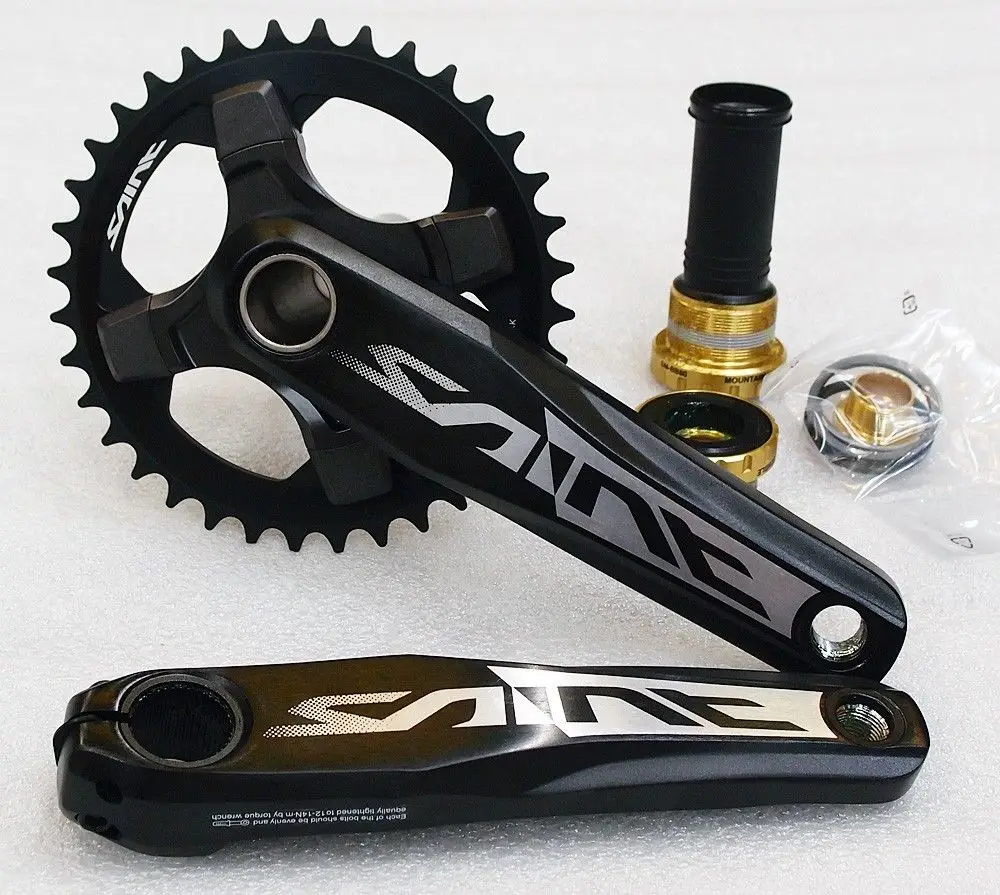 Оригинальный Shimano SAINT FC M825 Crankset 10S MTB велосипед Передняя бензопила 165 мм/170 мм части