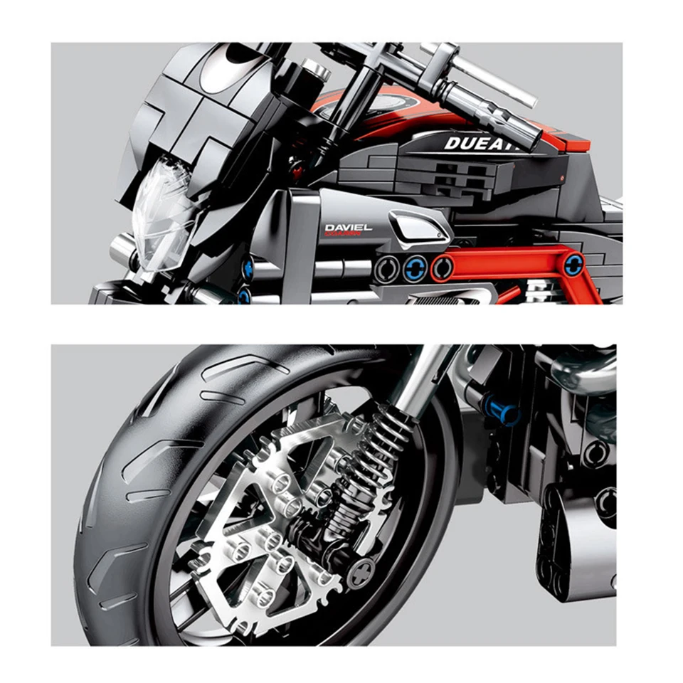 Technic Series 701703 мотоцикл Совместимые модели Ducating набор Yamahaes строительные блоки