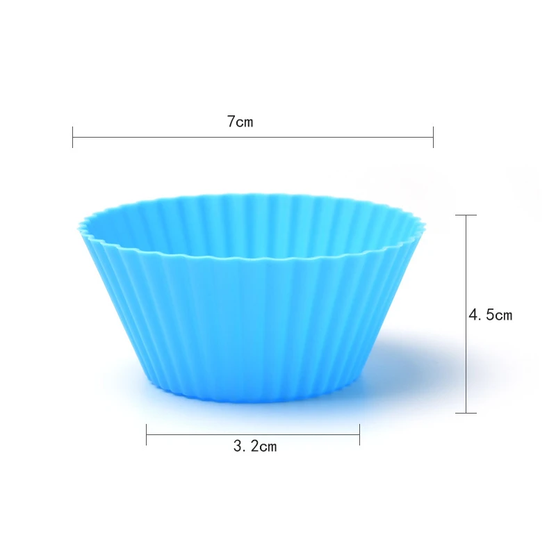 6 шт./партия силиконовая форма для маффинов формы выпечки капкейков аксессуары