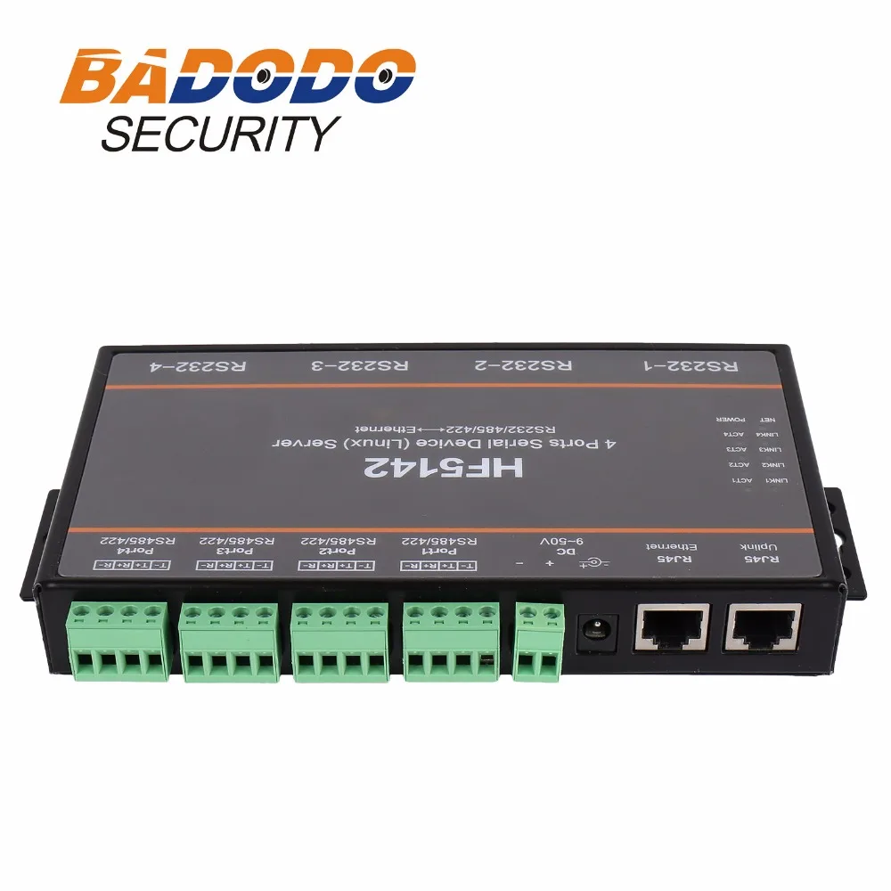 Конвертер RS232 RS422 RS485 в Ethernet сервер 4 последовательных порта устройство HF5142B с