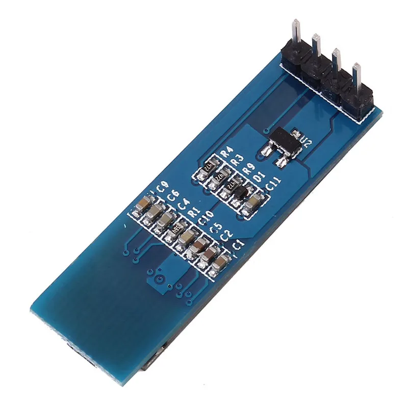 Модуль ЖК дисплея OLED для Arduino SSD1306 I2C 0 91 дюйма 128x32 последовательный Синий экран IIC