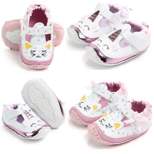 New Newborn Infant Baby Kids Boys Shoes Girls Toddler Soft Sole Crib 0-18M |