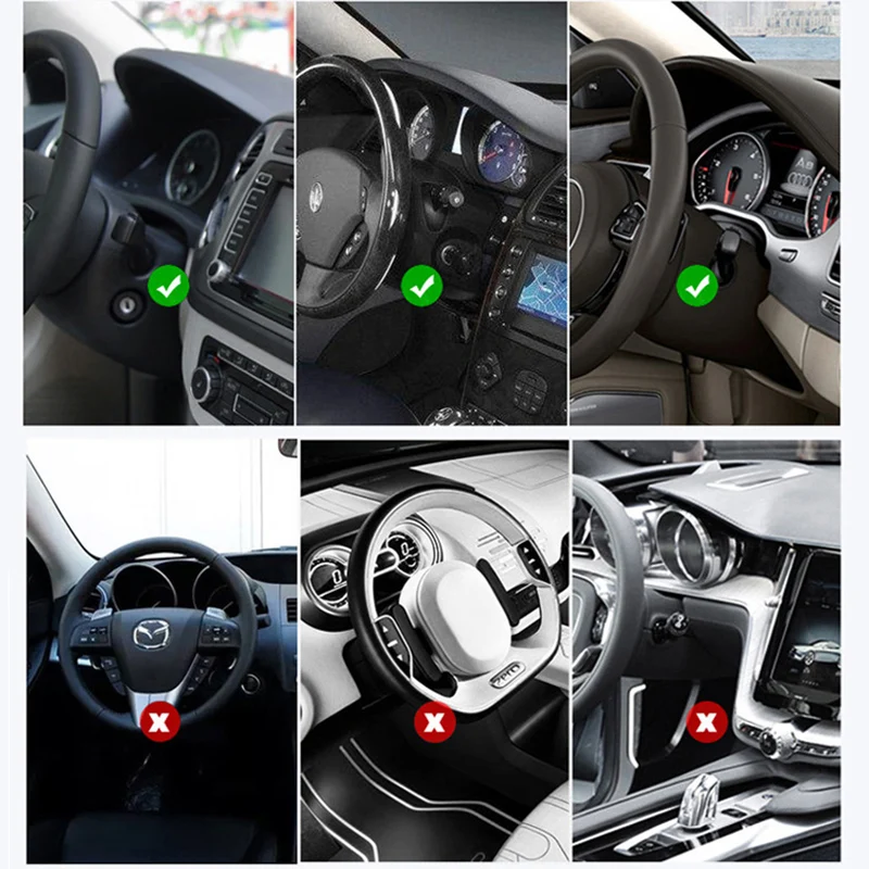Универсальный держатель для телефона для автомобиля HUD зажим для приборной панели крепление для телефона на 360 градусов вращающийся Автомобильный держатель для мобильного телефона Подставка автомобильные аксессуары