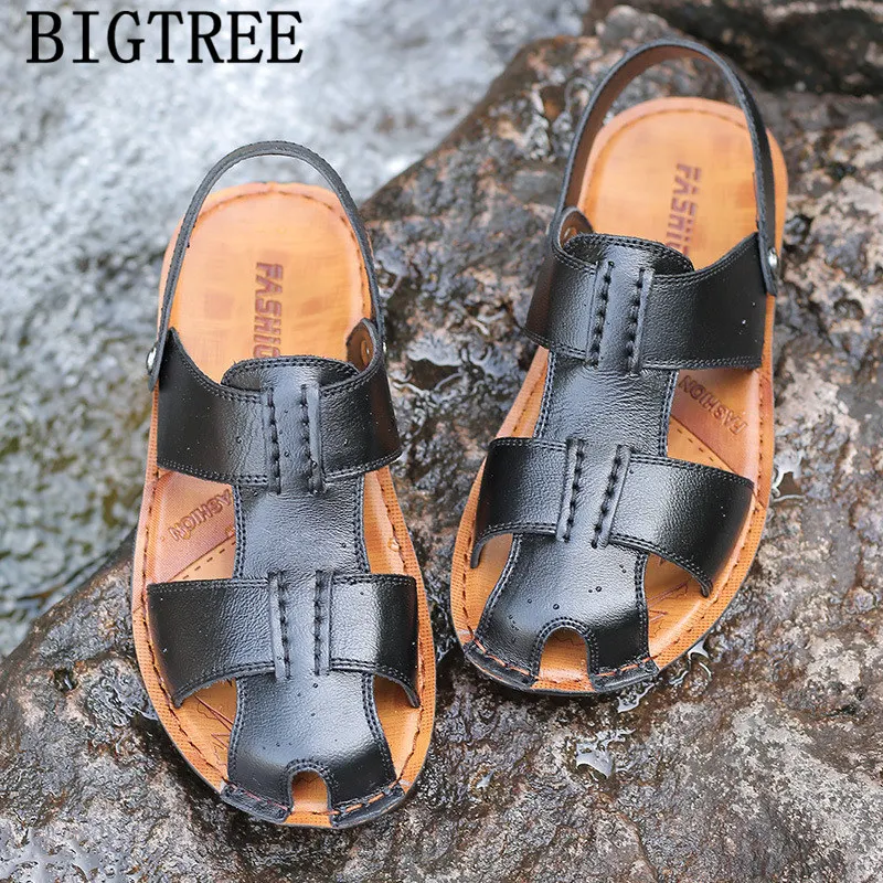 Новое поступление 2021 босоножки кожаная мужская обувь для него и нее Повседневные