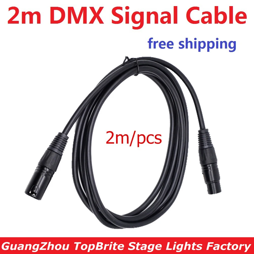 Высококачественный кабель DMX512 длиной 2 метра 3 контактный для подключения