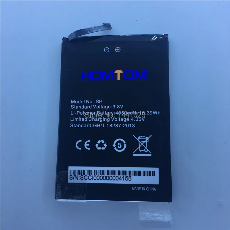 Аккумулятор для HOMTOM S9 4050 мАч высокое качество длительное время ожидания