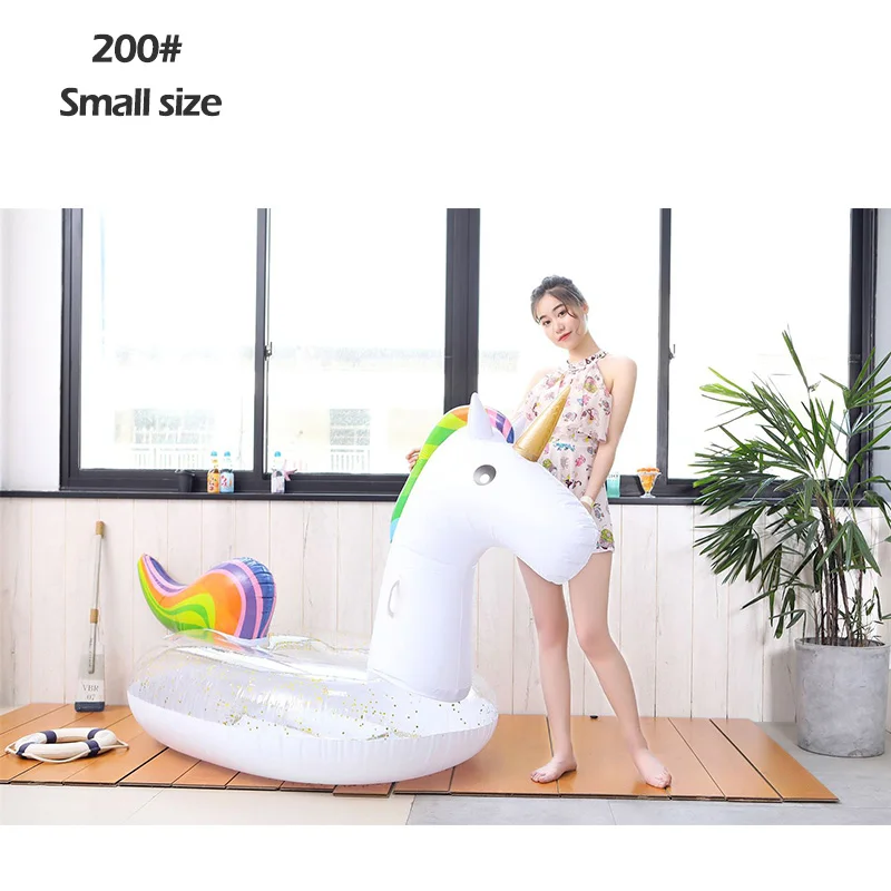 S-mattress 02 Надувной матрас для бассейна с единорогом, надувной шезлонг для взрослых, игрушки для бассейна, пляжный надувной матрас для плавания - Цвет: S-mattress 02
