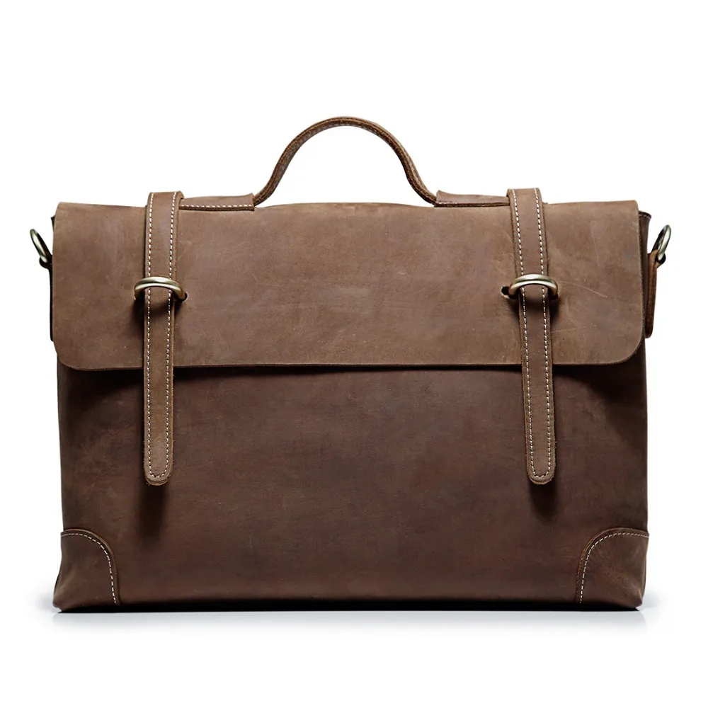 Винтажная мужская кожаная сумка Zpper в европейском и американском стиле