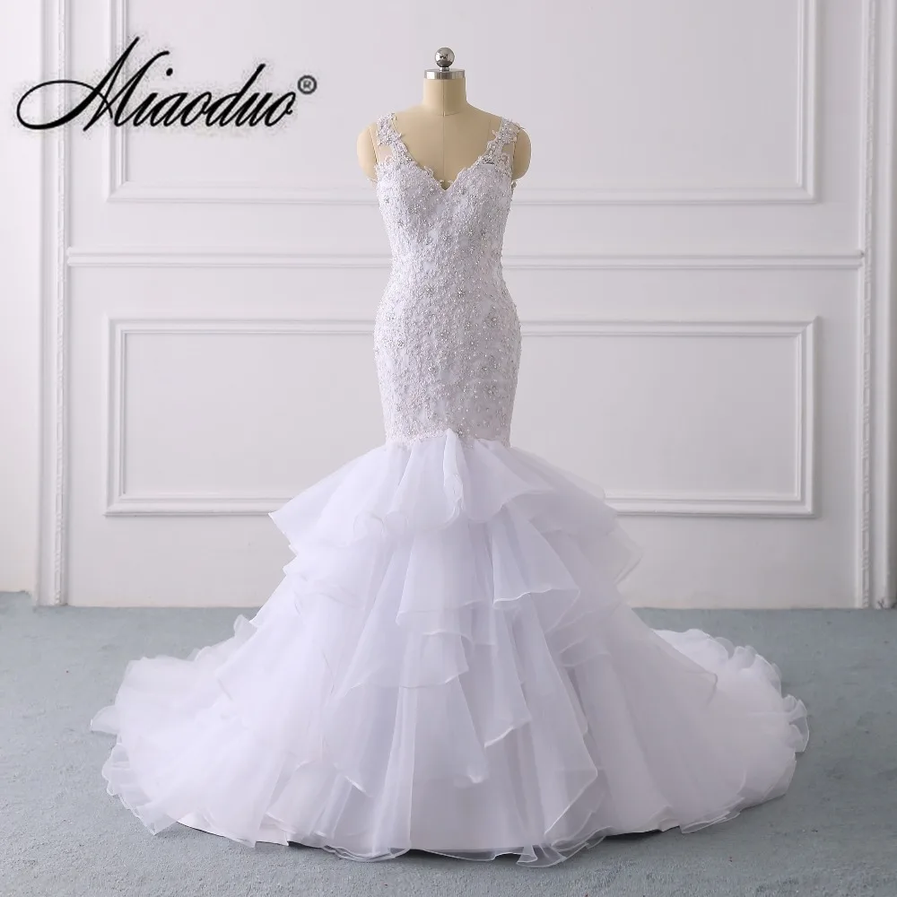 

gelinlik 2022 Wedding Dress Mermaid V Neck Lace Beads Beading Pearls Sleeveless Bride Gowns Robe De Mariage Vestidos De Novia