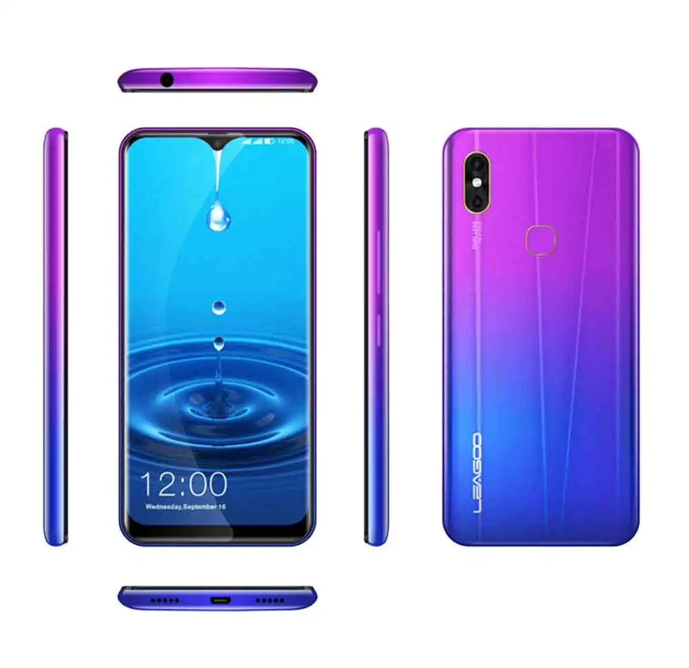 LEAGOO, M13, экран капли воды, Android 9,0, смартфон, 19:9, 6,1 дюймов, 3000 мАч, 4 ГБ, 32 ГБ, MT6761, четырехъядерный, Face ID, 4G LTE
