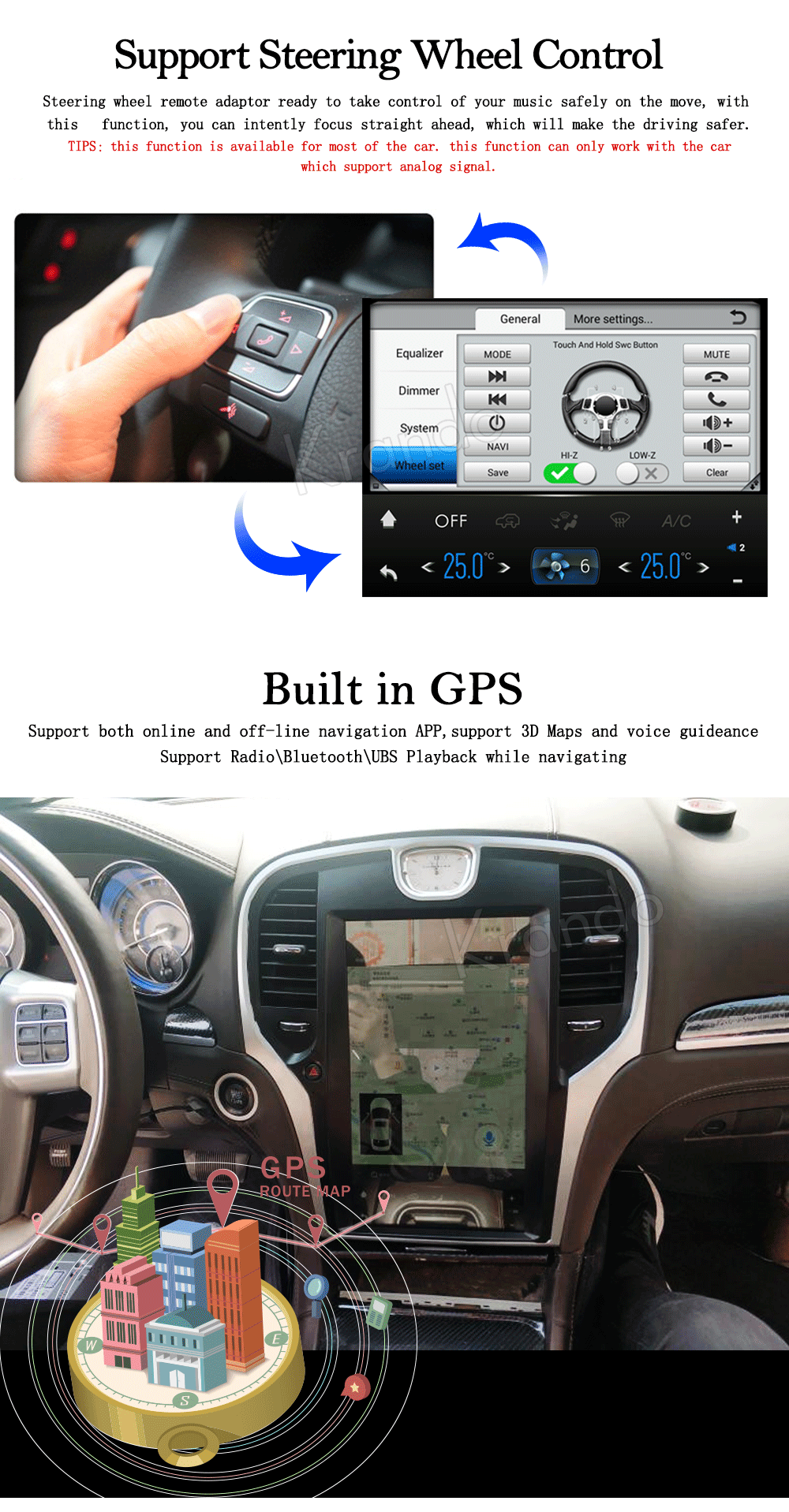 Krando Android 6,0 12," Тесла вертикальный экран для Chrysler 300C 2013- автомобильный Радио gps навигация Мультимедийная система wifi