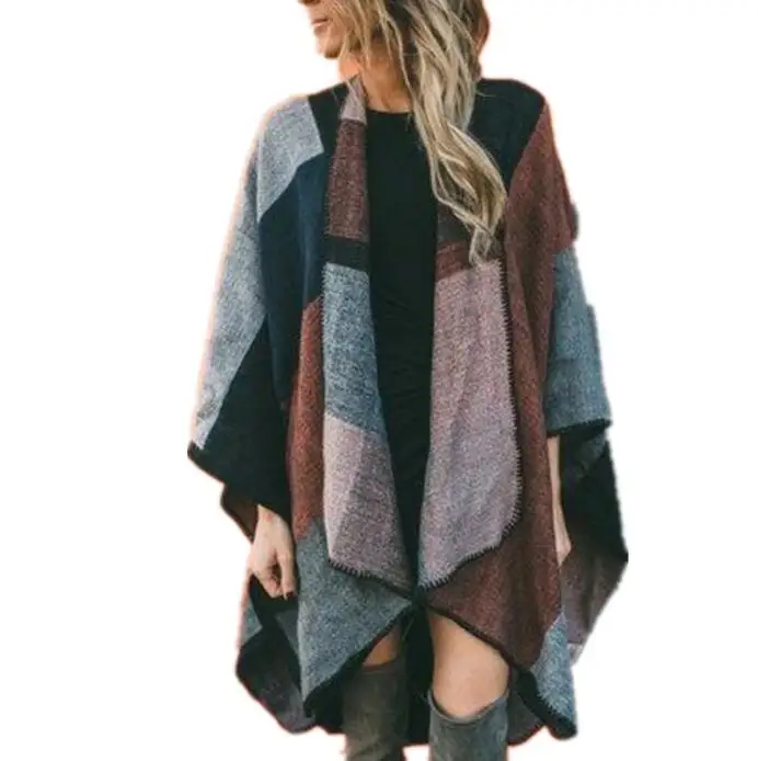 Весна 2018 Новая Мода vestidos mujer Винтаж для женщин Boho фитнес плащ десять цвета свитер