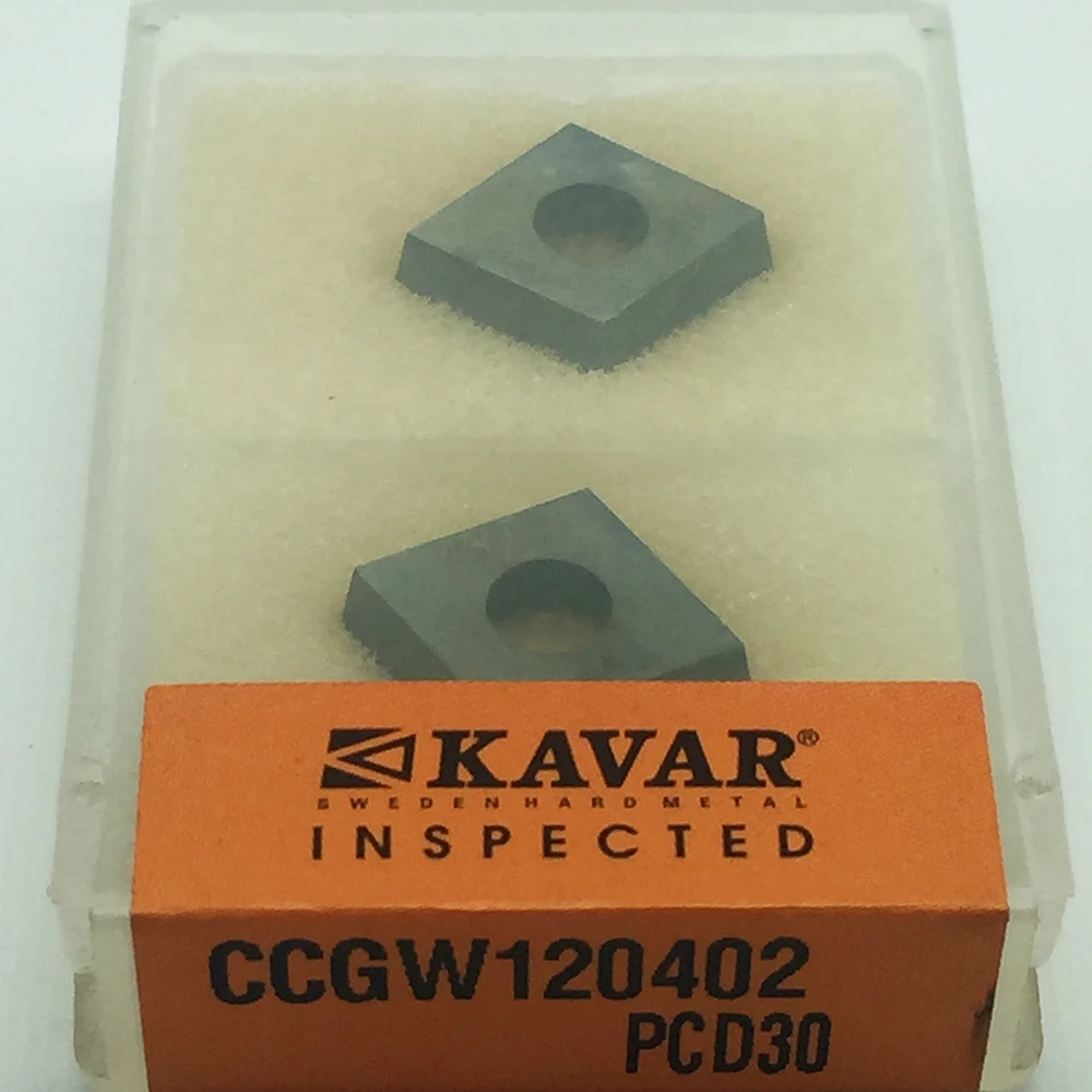 

2pcs CCGW120402 PCD30 Insert Diamond blade tools High cost performance