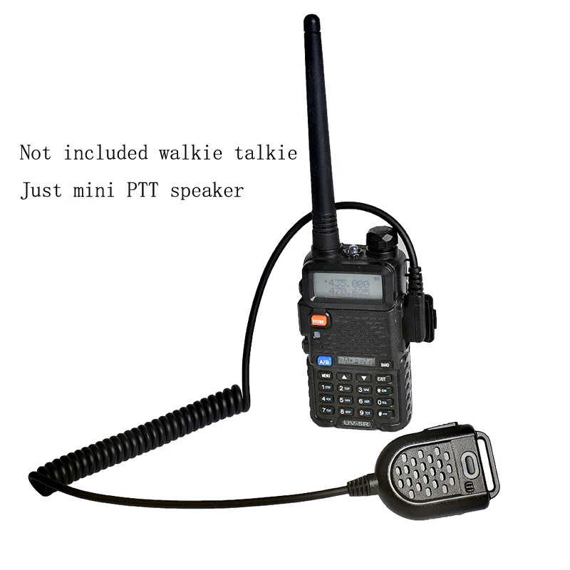 KL-M12 мини PTT Mic микрофон дистанционного Динамик для KENWOOD TK2107 TK3107 Baofeng UV-5R UV-5RE плюс UV-S9 BF-888S иди и болтай Walkie Talkie