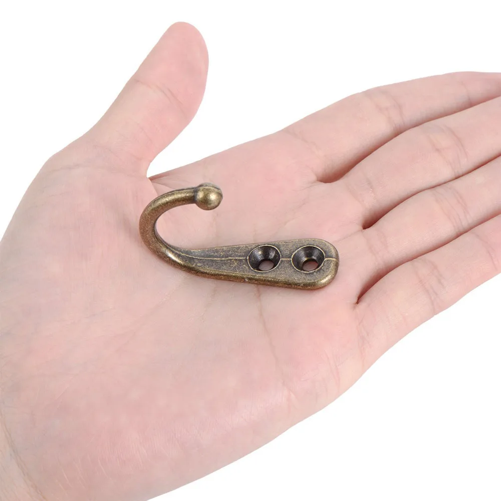 20 шт./компл. настенные вешалки с одним крючком бронзовое винтажное настенное