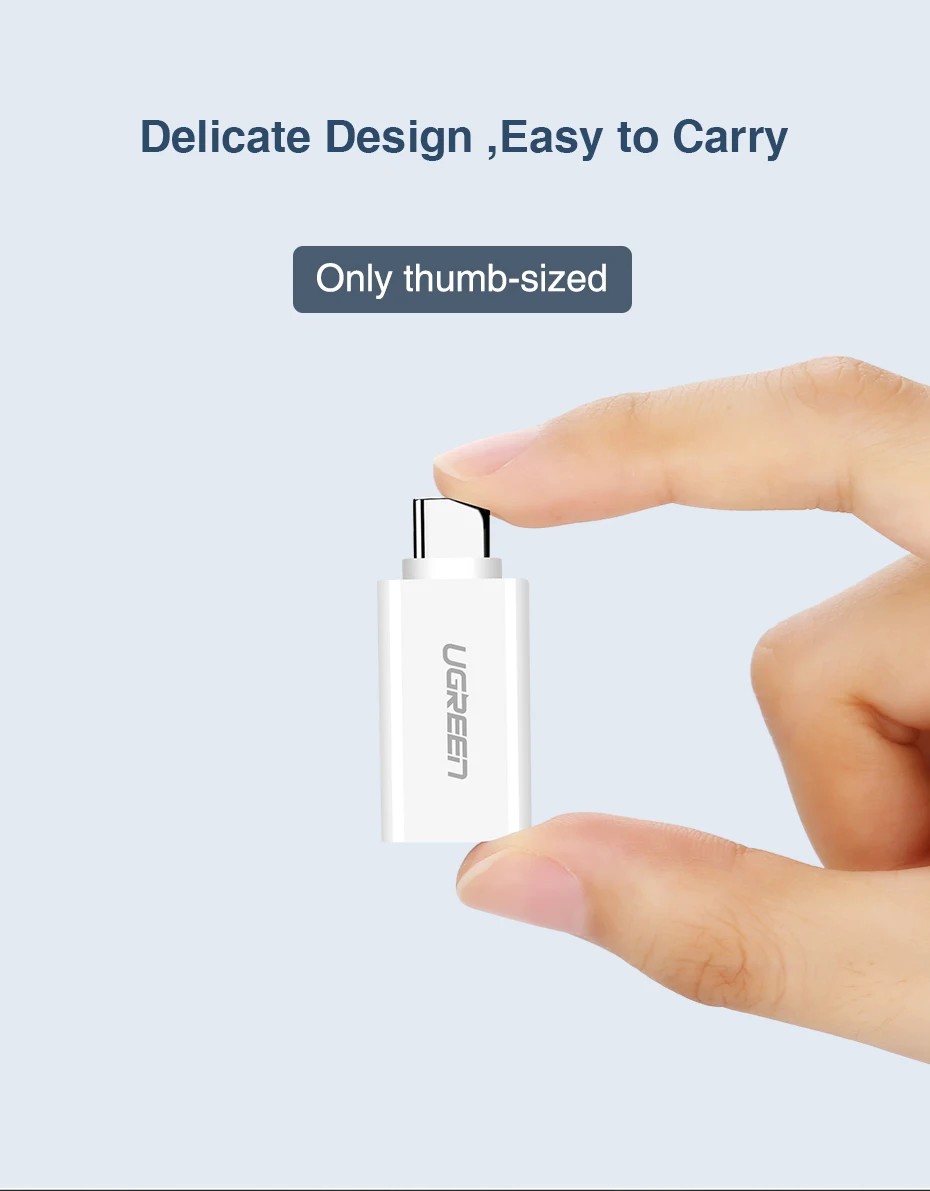 Ugreen адаптер USB type C до USB 3,0 адаптер Thunderbolt 3 Тип C адаптер OTG кабель для Macbook pro Air samsung S10 S9 USB OTG