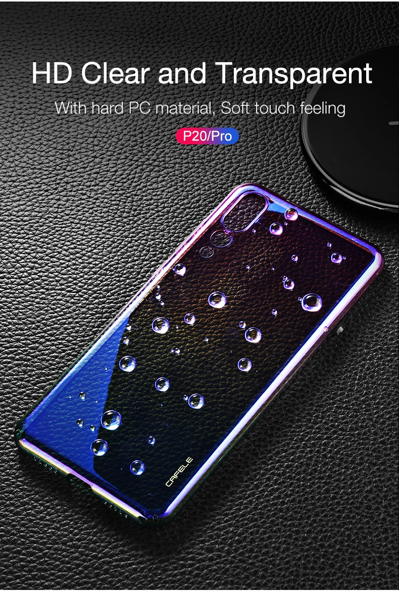 Жесткий чехол CAFELE из поликарбоната для huawei p30 p20 pro lite nova 3e чехол s Роскошный чехол с градиентом Авроры для huawei p20 pro Чехол для телефона