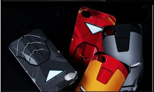 10pcs New! 100% original Marvel Avengers ironman Iron Man Cases Cover Skins for iphone 4 4S Free shipping|skinning hazelnuts|skin modelmen skin |