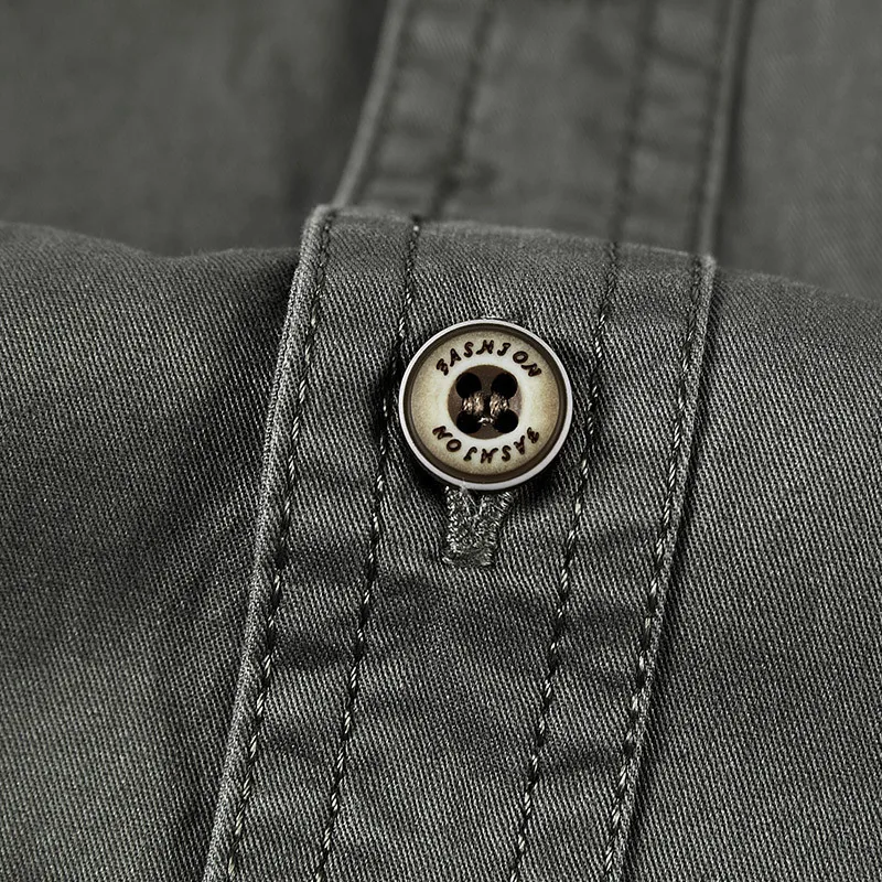 Рубашка мужская быстросохнущая из 100% хлопка тонкая модная свободная Спортивная