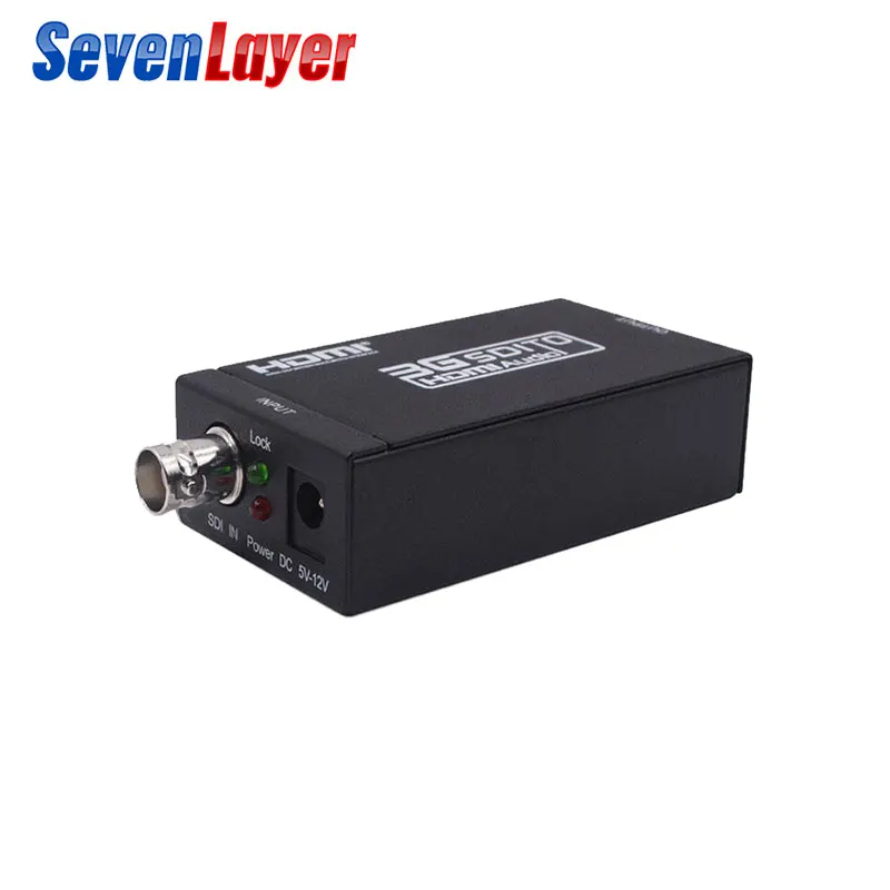 Видео конвертер HDMI To SDI BNC SDI/HD SDI/3G 1080P Мультимедийный HD Портативный мини Размеры