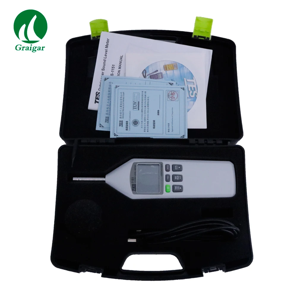 

TES-1151 Micro-USB Sound Level Meter 30 to 130 dB DC/AC Noise Level Tester