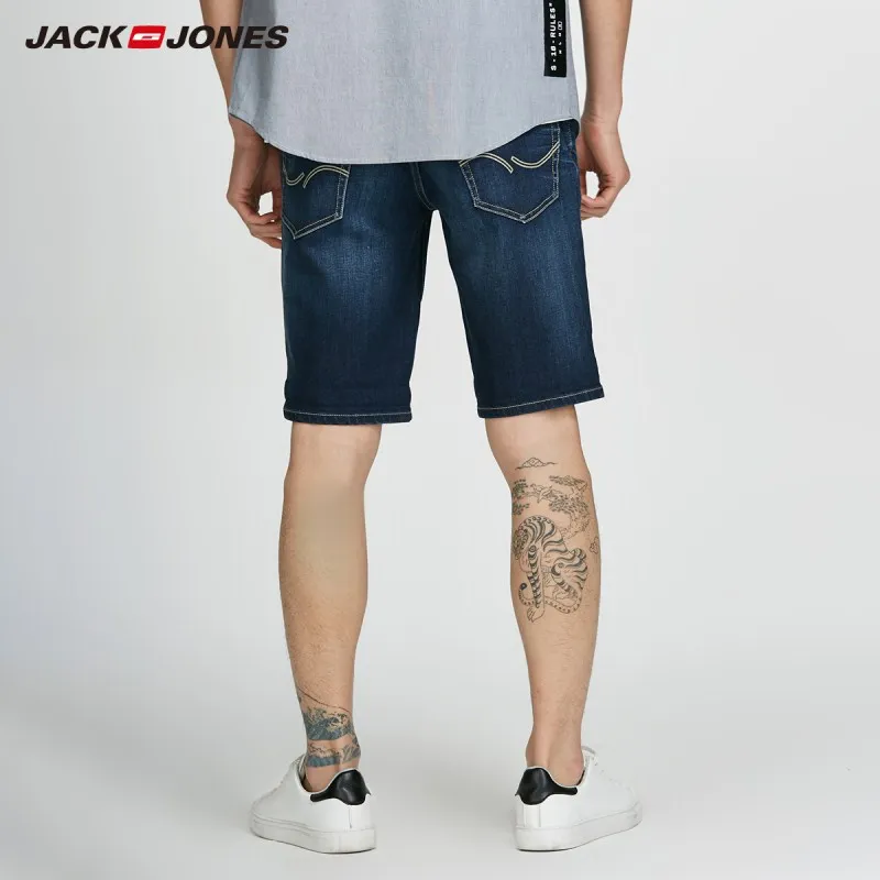 JackJones мужские повседневные потертые прямые облегающие джинсовые шорты до колена