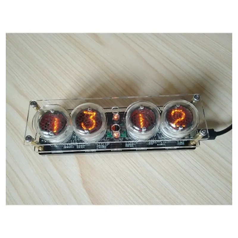 Набор часов Nixie Плата DIY 4 Bit RGB LED Электронная трубка настольные часы в стиле ретро