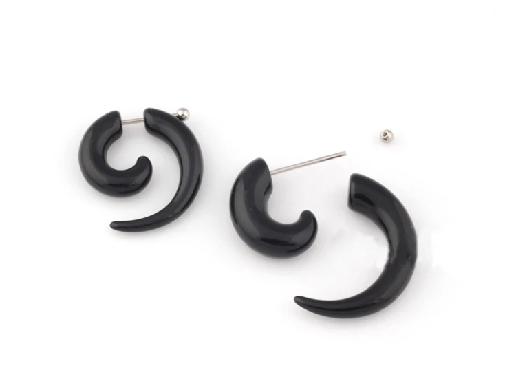 Лидер продаж модные ювелирные изделия крутые мужские серьги-гвоздики черные