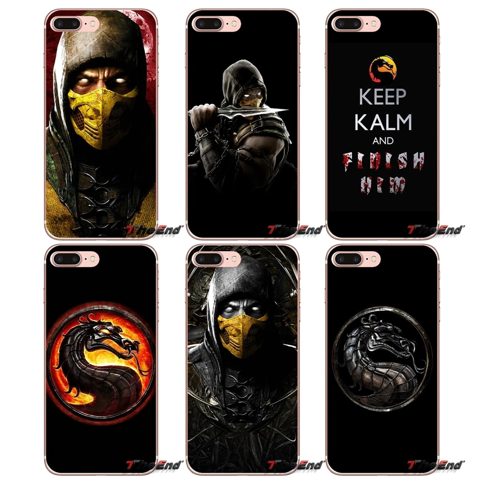 Чехол для Samsung Galaxy S2 S3 S4 S5 MINI S6 S7 edge S8 S9 Plus Note 2 3 4 5 8 Coque Fundas Scorpion in Mortal Kombat X Mask