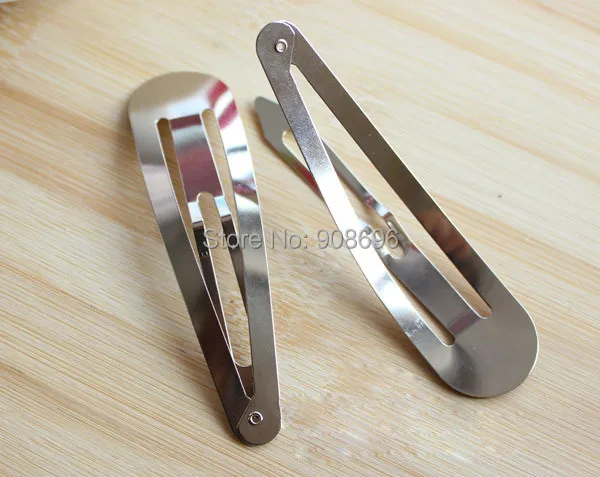 Wholesale 1500pcs Blank Snap Clip Silver Metal Non Slip DIY Hair Accessories Slides Bow Click Parts | Красота и здоровье