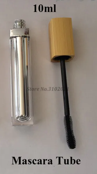 10ml mascara tube 100 шт пустая 4 мл 5 мл 6 мл 10 мл бамбуковая туба для блеска для губ бутылка для макияжа тушь для ресниц Косметическая подводка для глаз туба с расческой для ресниц многоразовый контейнер - Цвет: 10ml mascara tube