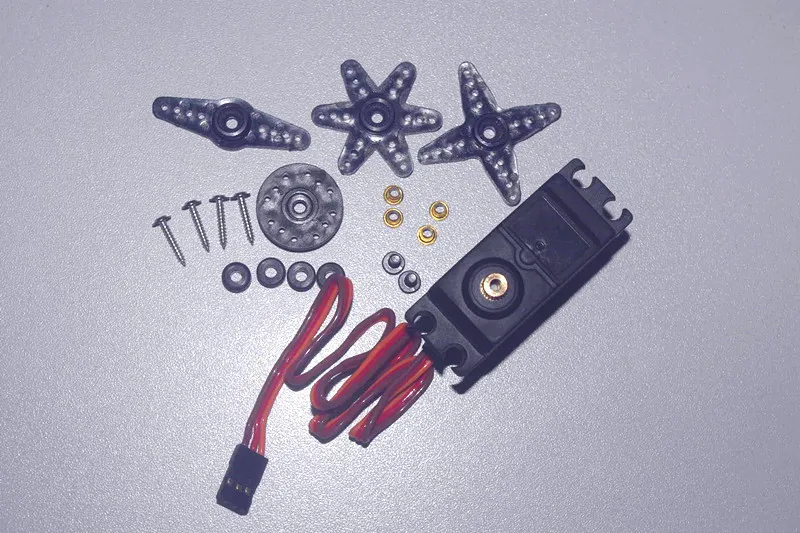 

Free shipping 13KG torque 56G 180 degrees plus or minus 90 degrees robot steering engine is better than mg945 mg995