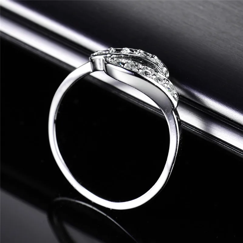 BUDONG 2017 серебряные винтажные Свадебные кольца на палец женские для ногтей белые