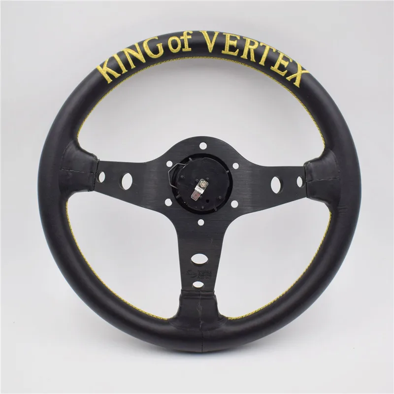 Рулевое колесо с вышивкой Vertex 13 дюймовое гоночное кожаное для дрифта|wheel car racing|wheel