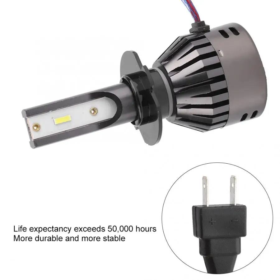 2PCS H7 60W 9V-36V 6000K White Light Car LED Headlights Integrated Concentrated Lamp Built-in Driver lamps for cars | Автомобили и