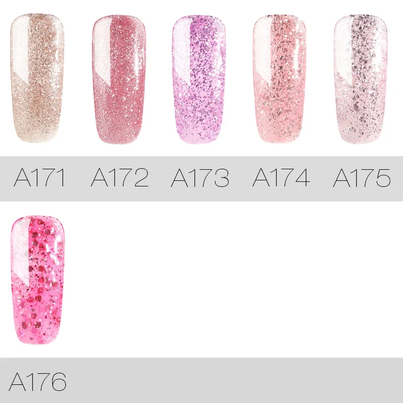 Гель-лак ROSALIND блестящий розовый и золотистый гель-праймер для ногтей