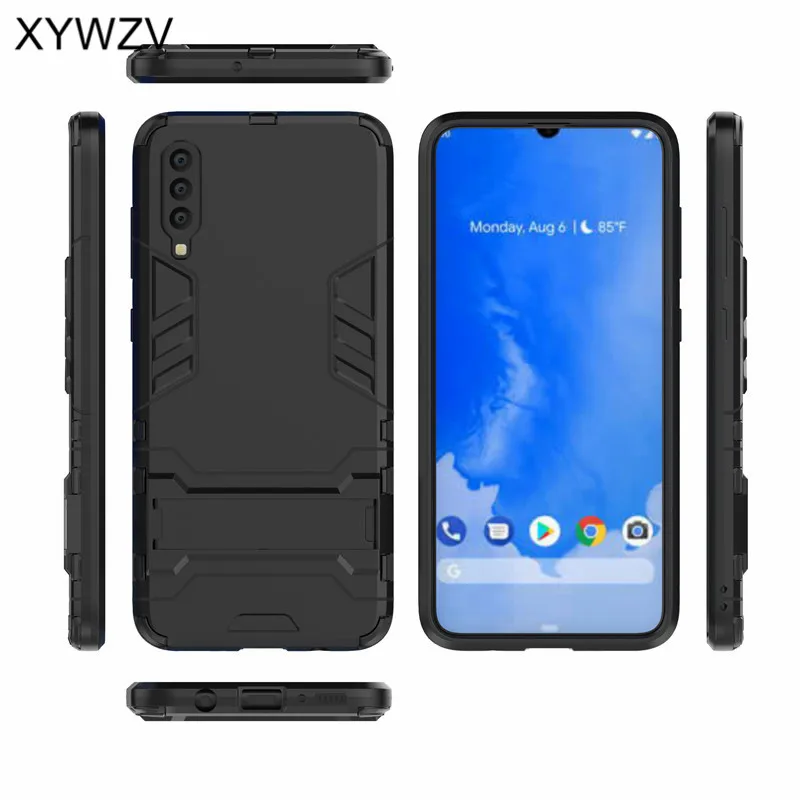 Для Samsung Galaxy A50 A70 Чехол ударопрочный армированный мягкий силиконовый Жесткий ПК