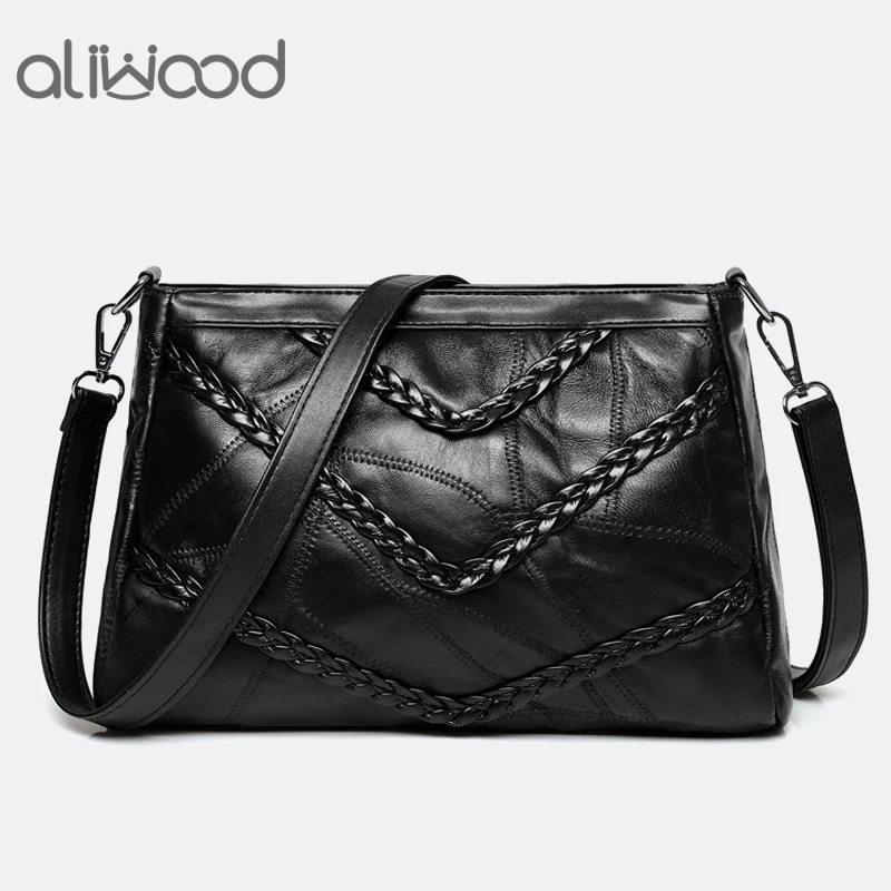 Сумка Aliwood из 2021 натуральной кожи для женщин сумочки женские сумки мессенджеры на