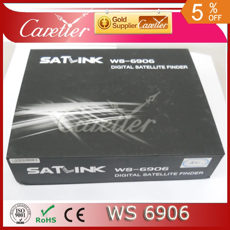 Бесплатная доставка спутниковый искатель satlink WS 6906 3 5 &quotDVB S FTA данных цифровой