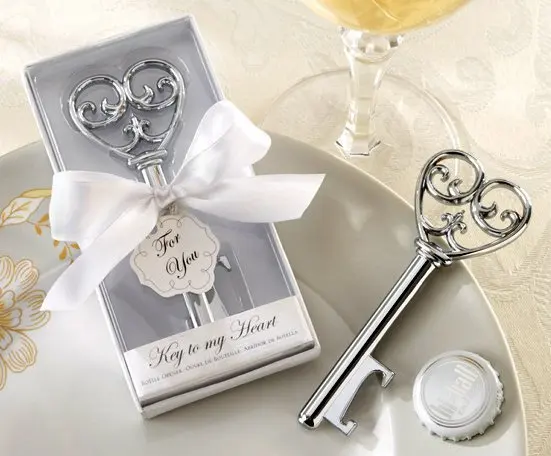 

Key to My Heart Victorian Style Love Key Bottle Opener Key Beer Opener wedding favors and gifts