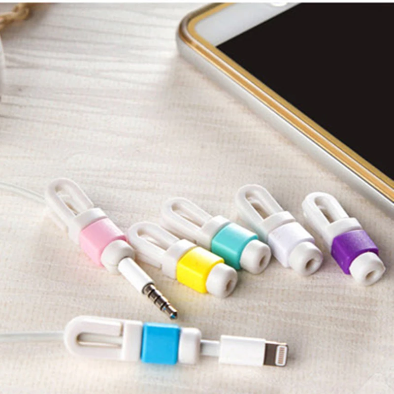 100 шт./лот USB кабель для передачи данных защитный чехол наушников Защитный