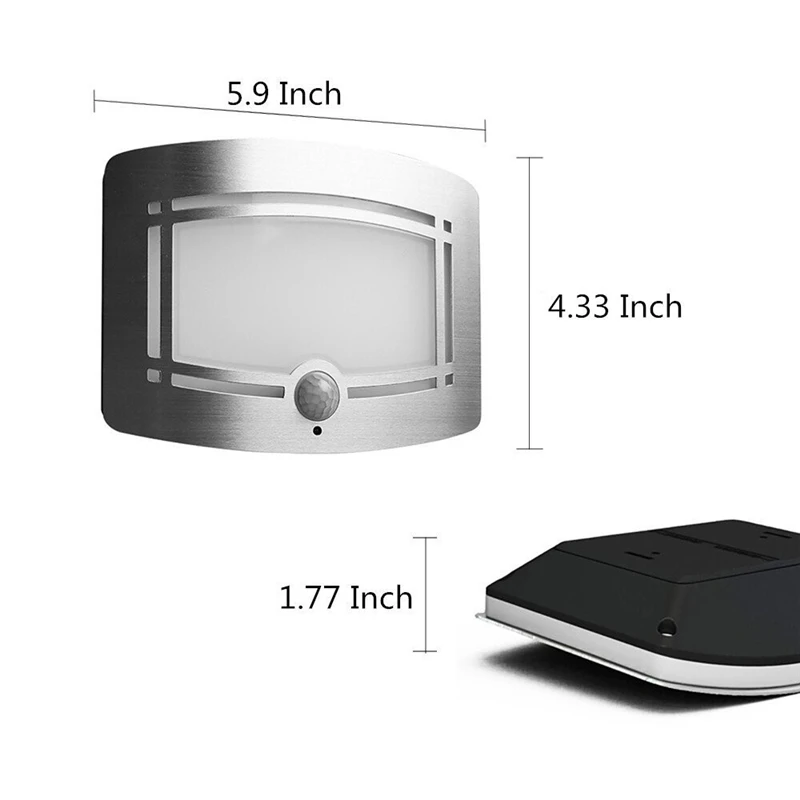 Светодиодный ночник с питанием от аккумулятора настенный светильник ИК датчиком