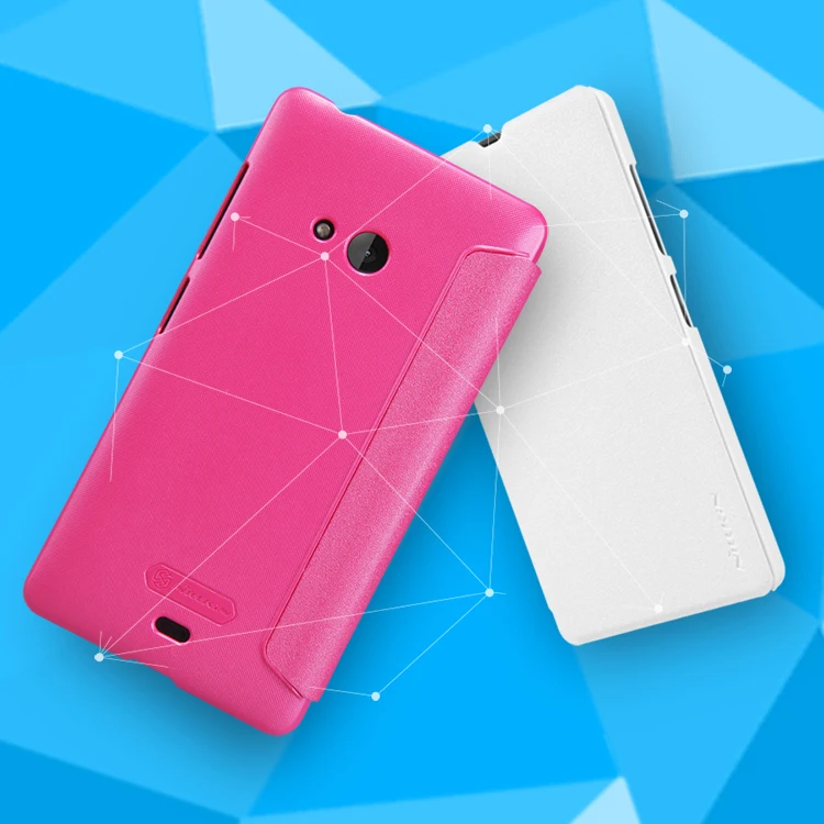 10 шт./лот оптовая продажа Nillkin Sparkle Leather Case для Microsoft Lumia 540/Lumia540 (5.0 дюйма) жемчужный