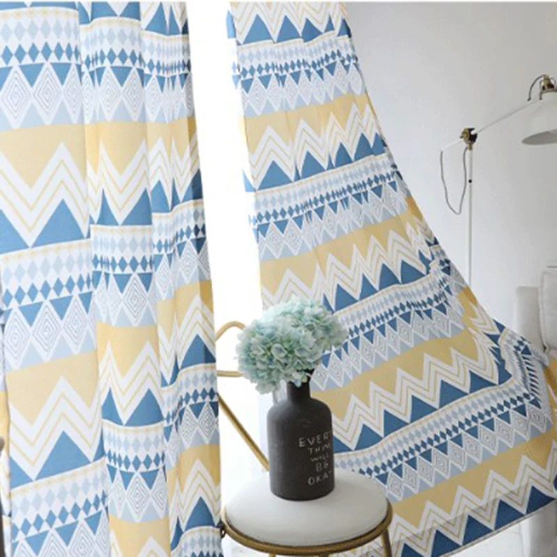 

Modern Printed Striped Curtains for Living Room Window Treatments Curtains for Kids Bedroom Curtains for Children Blind Kitchen